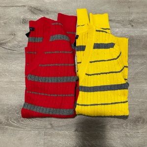 Tommy light sweater red and yellow